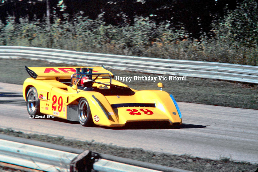 VIC ELFORD CHAPARRAL 2J POLE WINNER 70 SCCA CAN AM ROAD ATLANTA